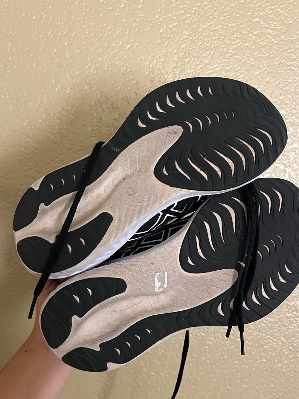 Asics Black with White Accent Running Sneaker - Picture 4 of 5
